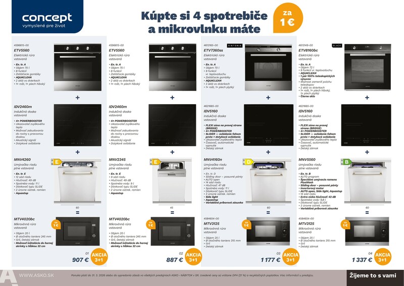 ASKO - NÁBYTOK CONCEPT ŠPECIÁLNÁ PONUKA 2025