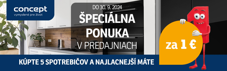 Špeciálna ponuka v predajniach za 1 Eur