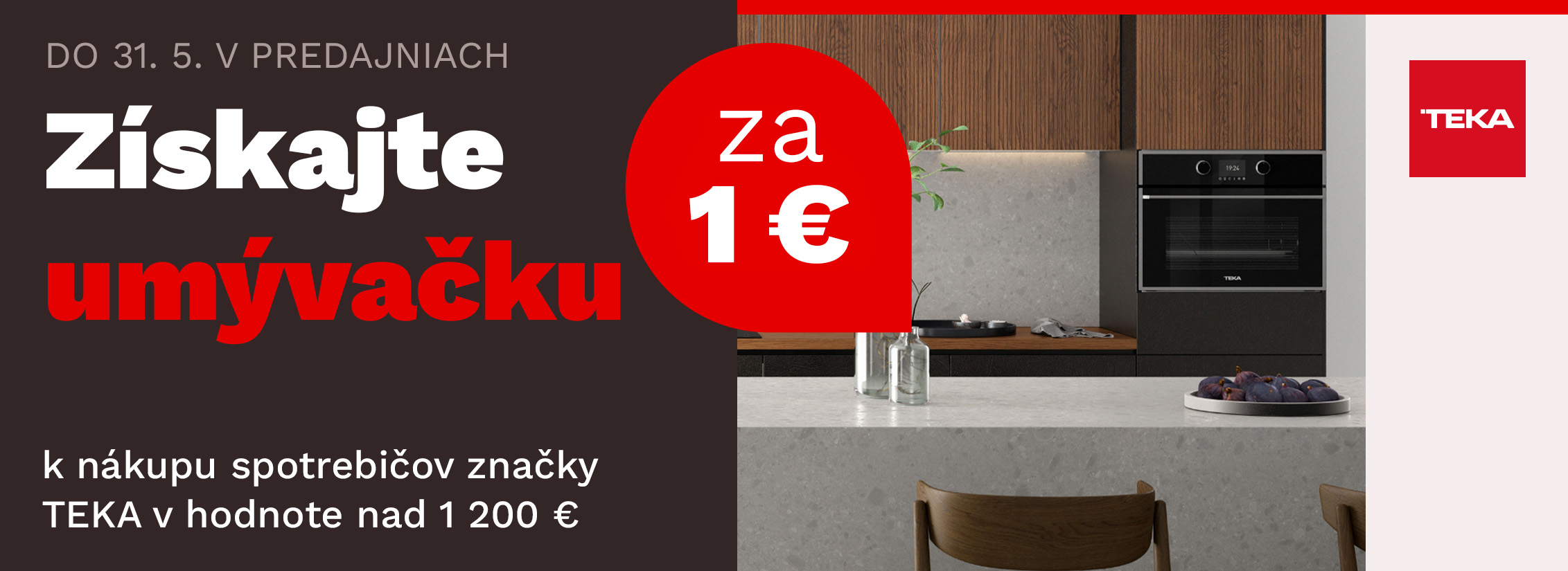 Umývačka za 1 € k nákupu spotrebičov TEKA