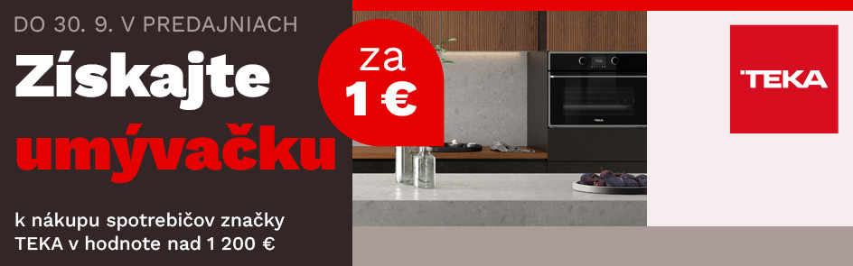 Umývačka za 1 € k nákupu spotrebičov TEKA